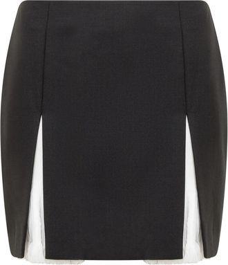 Givenchy Mini Paloma Rok - Dames - Korte rokken - Zwart - XS - Wol - Rokken