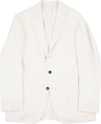 Sartorio Mens Summer Cashmere Soft Coat In Ivory