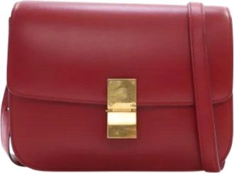 Celine Pre-owned Leather celine-bags - Dames - Vintage Schoudertas - Rood - ONE Size - Leer - Vintage