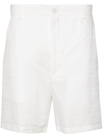 Missoni zigzag-jacquard bermuda shorts - White