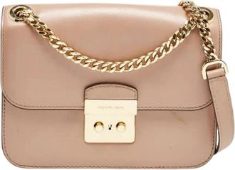 Michael Kors Pre-owned Leren Schoudertas - Dames - Vintage Schoudertas - Roze - ONE Size - Leer - Vintage