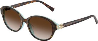 Tiffany & Co. TF4263D Asian Fit 81343B Womens Sunglasses Tortoiseshell Size 54