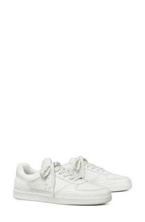 Tory Burch Clover Court Sneaker in Titanium White at Nordstrom, Size 9.5