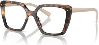 Prada Vista Stijlvolle Zonnebril - Dames - Brillen - Bruin - 53 MM - Accessoires