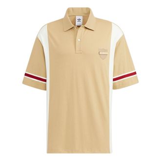 adidas originals Modern Collegiate Short Sleeve Polo Shirt Beige Tone HS2012