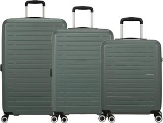American Tourister Aerojoy Trolley Set - unisex - Koffers - Groen - ONE Size - Koffers