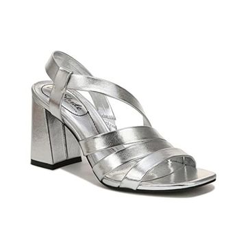 Life Stride Broadway I4261S3-020 Strappy Womens Silver Block Heel ZOGG3375