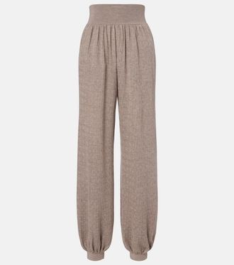 Loro Piana Cashmere and silk tapered pants