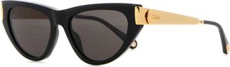 Chlo&eacute; Black Holly Cat Eye Sunglasses