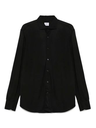 Mazzarelli merino shirt - Black