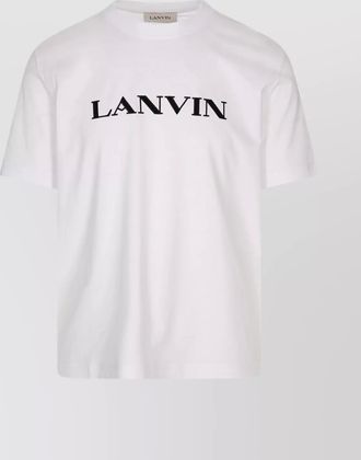 Lanvin crew neck short sleeve logo t-shirt