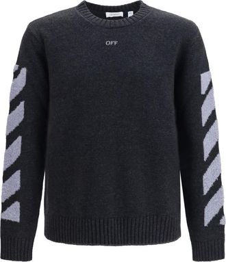 Off-white Black Crew Neck Sweater