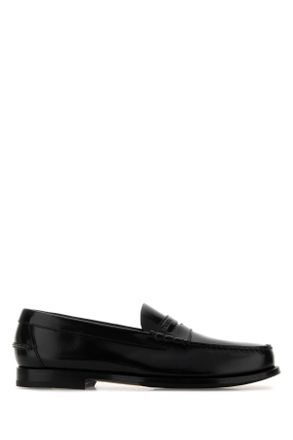 Prada Black Leather Loafers