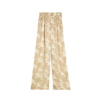 Freddy Pantaloni culotte gamba ampia in viscosa stampa tropical