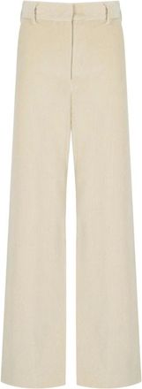 Max Mara Tania Broek - Dames - Broeken - Beige - Maat: 3XS Katoen