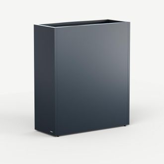 Herstera Jardinera Alta Herstera Planter Divider 40 De Metal Color Antracita 100x40x115 Cm