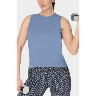 Sweaty Betty Essentials Seamless Workout Tank in Luxe Blue at Nordstrom, Size Xx-Large