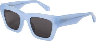 Off-white Off White Davie-zonnebril met vierkant montuur voor dames (Blauw)