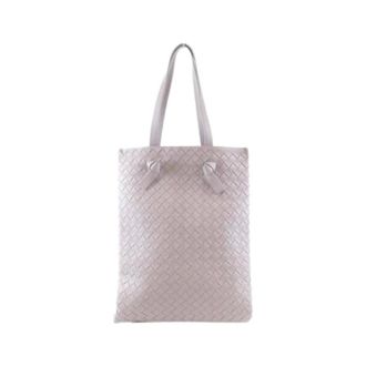 Bottega Veneta Pre-owned Leren Schoudertas - Dames - Pre-owned - Paars - Maat: ONE Size Leer