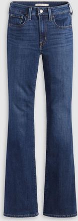 Levi's Womens Levis High Rise Flared Five Pocket Jeans in Health Is Wlth - Blue - Size 25W/32L