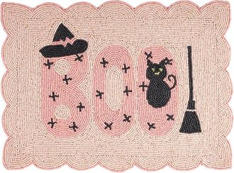 Tiramisu Spellbound Boo Beaded Halloween Placemat