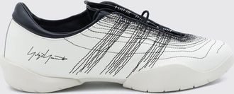 Yohji Yamamoto Regu Low Top Leather Trainers with Embroidered Logo