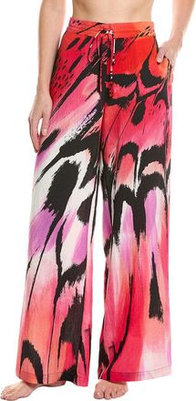 Natori Butterfly Linen-Blend Pant