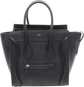 Celine Pre-owned Micro Luggage Tote - Dames - Vintage Shopper - Zwart - ONE Size - Leer - Vintage