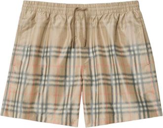 Burberry Archival Check Reimagined Zwemshorts - Heren - Strandmode - Beige - XL - Badmode