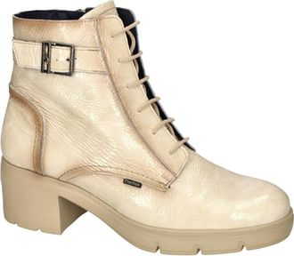 Fluchos Fugaz F2107 Enkellaars - Dames - Veterlaarzen - Beige - 38 EU - Leer - Schoenen