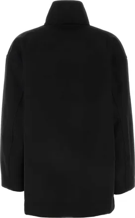 Bottega Veneta Womens Colletto Jacket Black Wool With