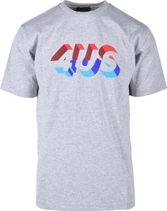 Cesare Paciotti tshirt - Heren - T-shirts - Grijs - S - Katoen - Tops