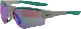 Nike Mens 71 mm Silver Sunglasses