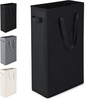 OEM Cesta De Ropa Plegable: Cesta Delgada De 45 Litros Con Asas Y Tapa Para Una Soluci&oacute;n De Almacenamiento Que Ahorra Espacio
