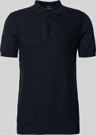 Strellson Regular Fit Poloshirt aus reiner Baumwolle in Black, Gr&ouml;&szlig;e XXL