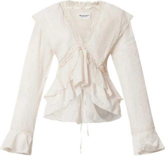 Isabel Marant Blusa con volant Marant &eacute;toile Damienne
