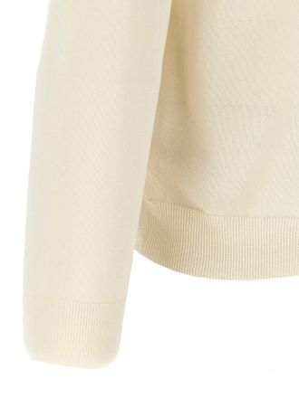 Zanone Crew Neck Cotton Sweater - Cream