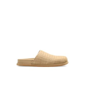 Amiri MA Clog Suede Slides - Heren - Slip ons - Beige - 42 EU - Su&egrave;de - Schoenen