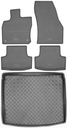 OEM Juego De Alfombrillas De Goma Para Coche Y Alfombrilla Para Maletero Del Seat Ateca Crossover De 2016