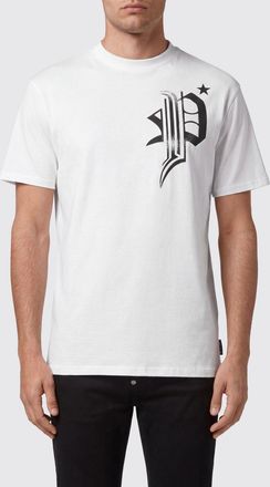 Philipp Plein T-shirt in cotone con stampa grafica e logo posteriore