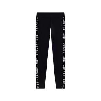 Freddy Leggings con bande laterali e scritta FREDDY MST