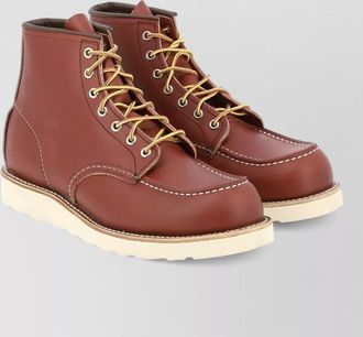 Red Wing Shoes leather classic moc lace-up boots