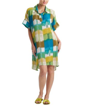 Natori Sunset Crinkle Dolman Shirtdress