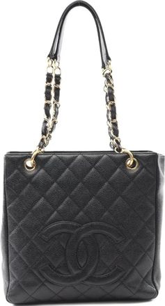 Chanel Borsa tote con logo CC 2003 - Nero