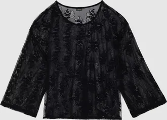 La Nouvelle Tee Shirt Tiago Black Lace