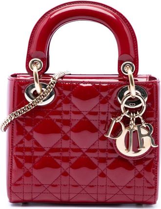 Dior Pre-owned Dior Mini Patent Cannage Lady Dior Ladies 1RIH6Q6ZGK1S09J1