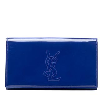 Saint Laurent Tweedehands Patent Belle Du Jour Clutch