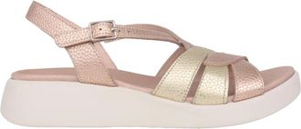 Wonders Roze Metallic Dames Sandaal - Dames - Sandalen - Roze - 37 EU - Leer - Schoenen