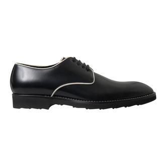 Dolce & Gabbana Derby Schoenen met Veters - Heren - Nette schoenen - Zwart - 43 EU - Leer - Schoenen