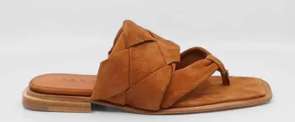 I.N.K. Shoes Womens Queen Flat Sandals In Cuoio Naturale